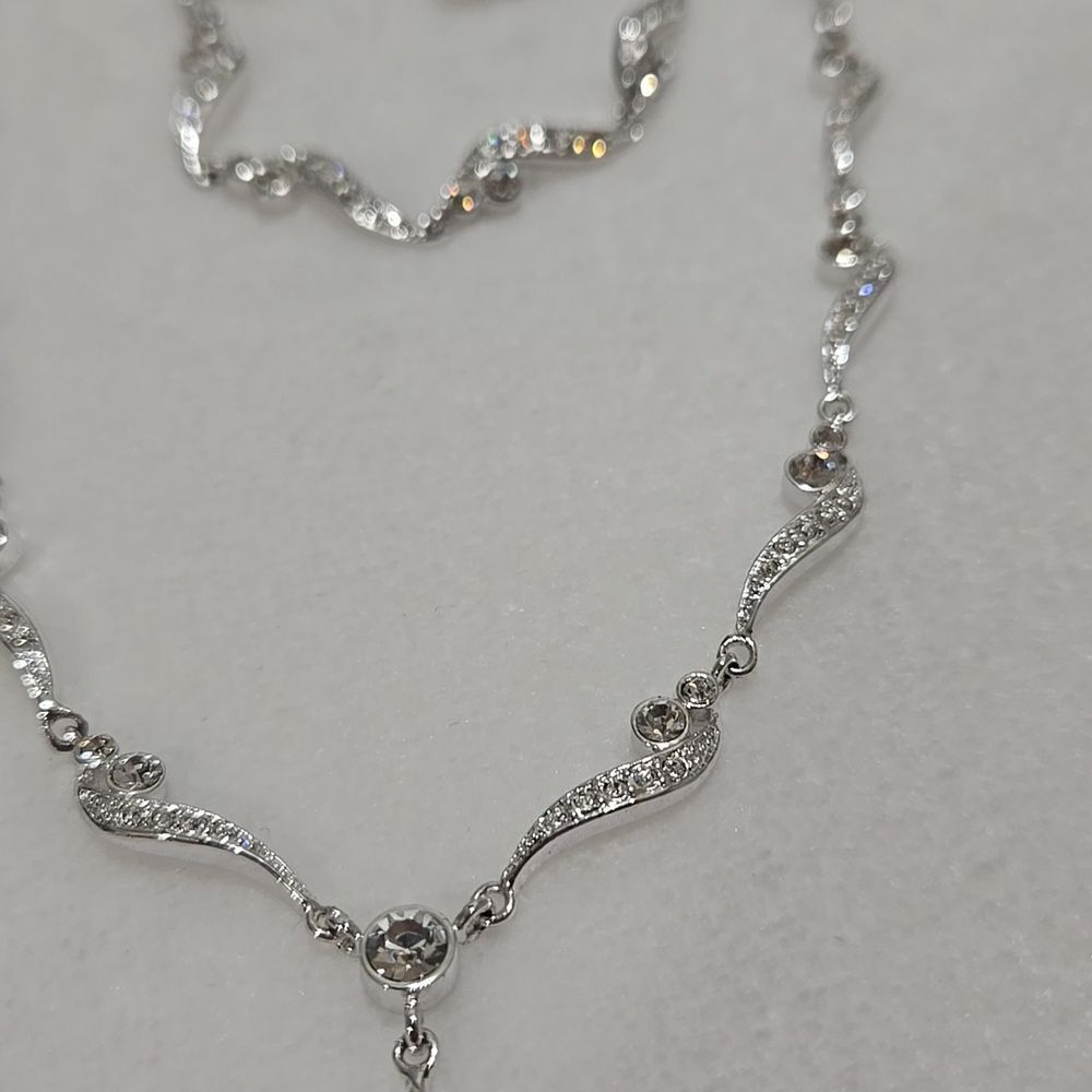 Macy's Twisted Silver Necklace And Bracelet Set